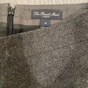 J.Crew pencil skirt grey